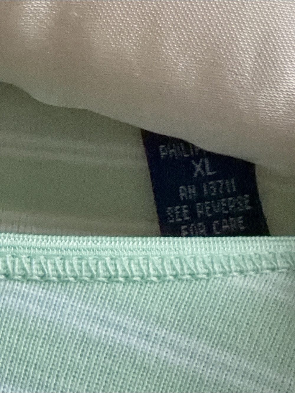 Karen Scott Mint Striped Tee Size XL - Picture 4 of 7